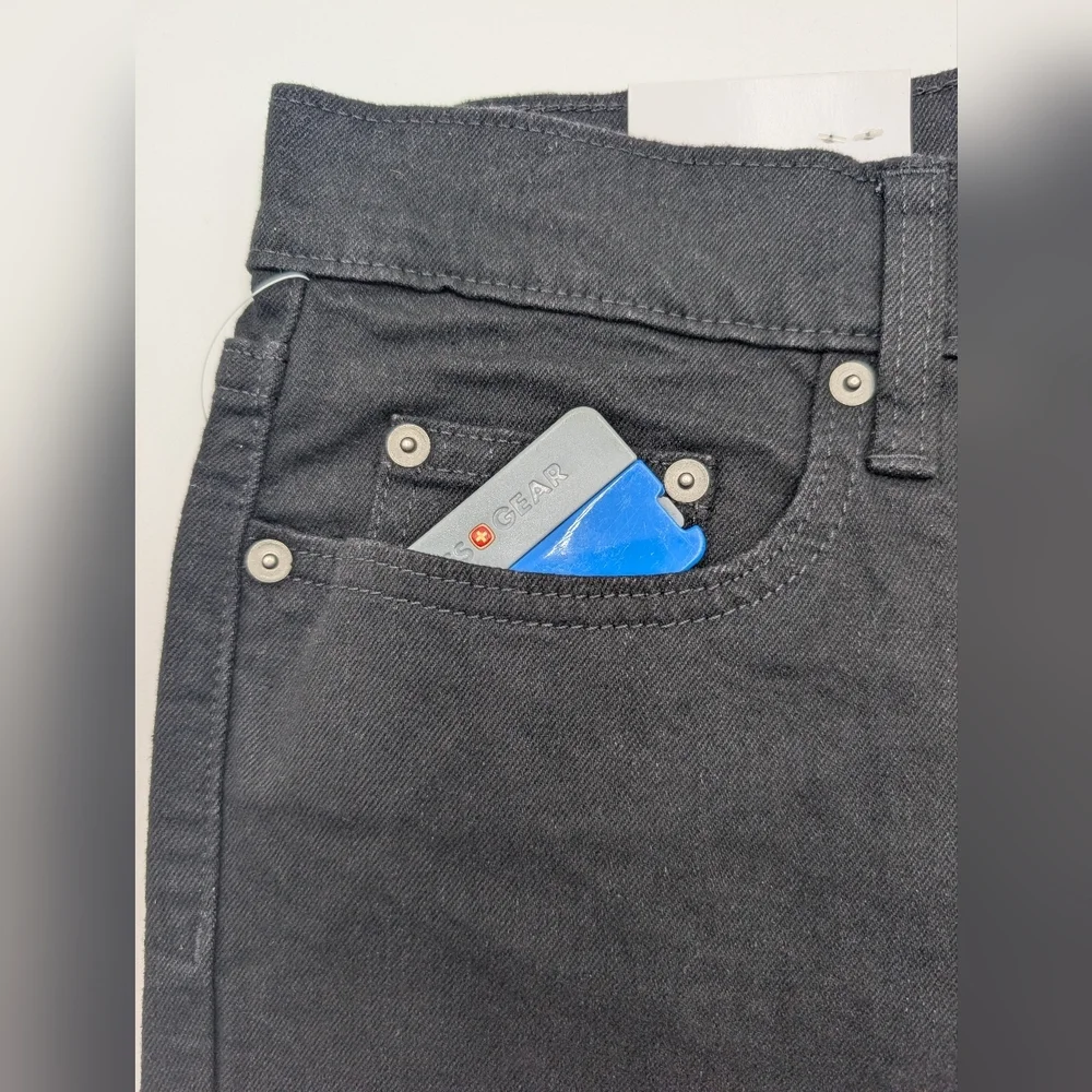 NWT Member's Mark Size 36x30 Men's Black Jeans 98% Cotton 2% Spandex